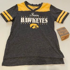 Iowa Hawkeyes XS 4/5 Short Sleeve NWT